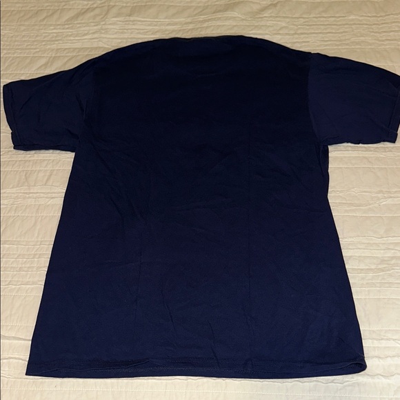 PORT & COMPANY 100% Cotton “Oh Shift” Navy Blue Biking Theme Tee Mens Size M - Picture 5 of 5